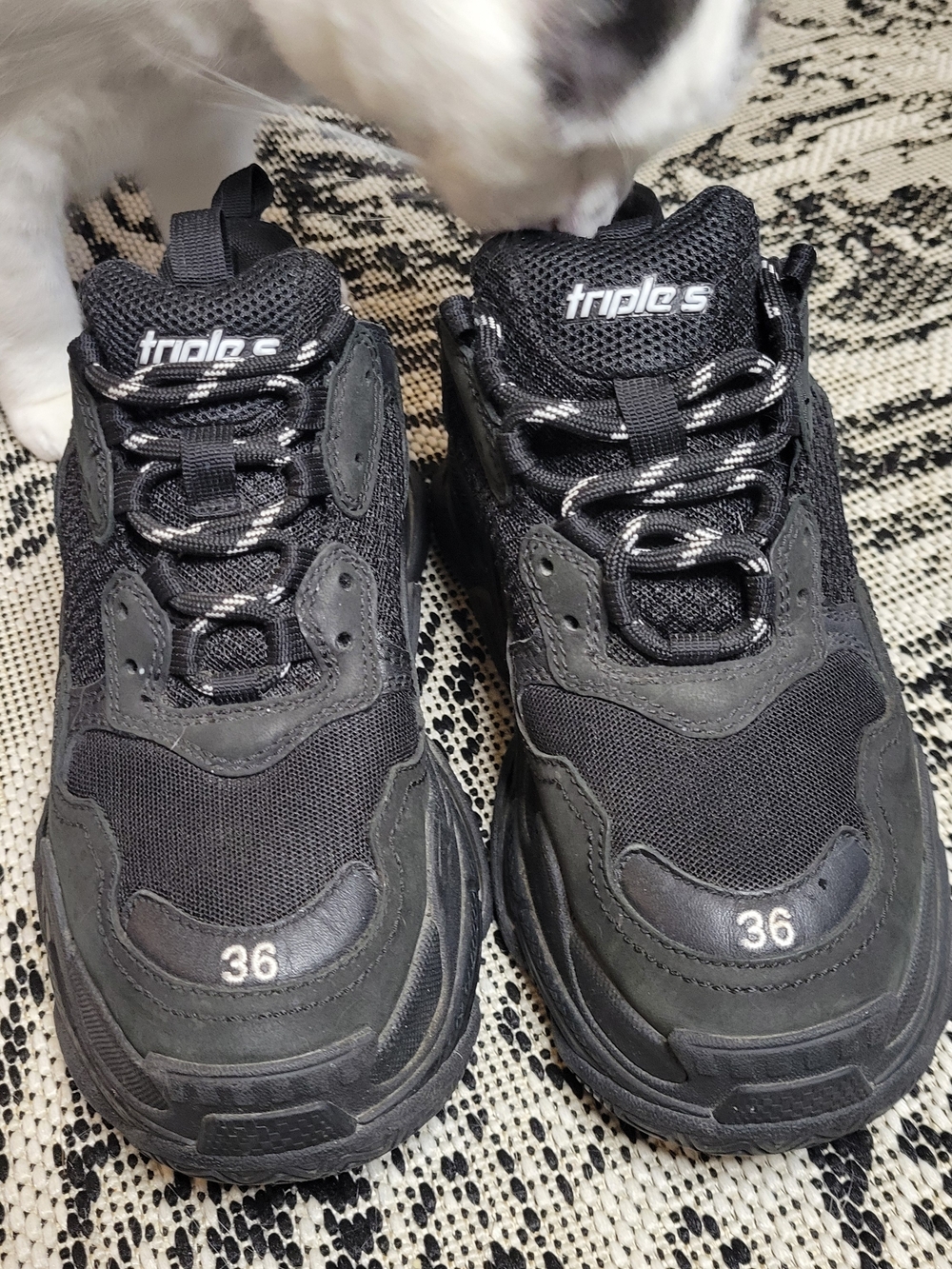 Balenciaga Black Triple S Sneakers IT 36 | US Women's 6 - Picture 2 of 8